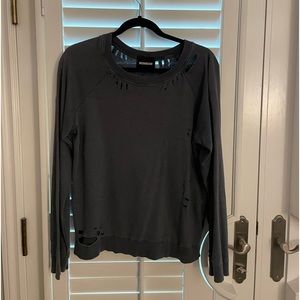 Monrow Ripped Crewneck